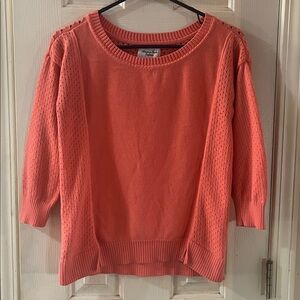 American Eagle Eyelet Sleeve Sweater